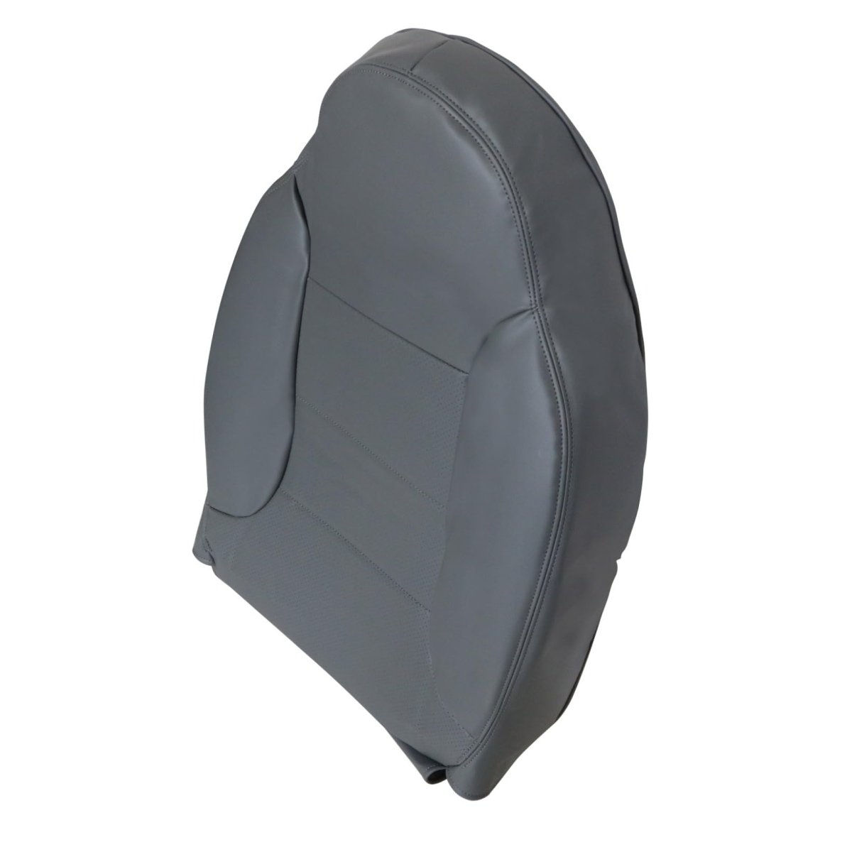 Front Driver Side Bottom And Back Replacement Seat Covers Medium Opal Gray Microfiber Leather For Ford Bronco 1992 1993 1994