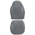 Front Driver Side Bottom And Back Replacement Seat Covers Medium Opal Gray Microfiber Leather For Ford Bronco 1992 1993 1994 