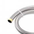 X Autohaux 20ft 12an Fuel Hose An12 Universal Car Braided Stainless Steel Cpe Oil Gas Line Silver Tone