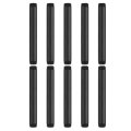10pcs 1 2 In X 6 Galvanized Male Threaded Pipes Black Pre Cut Plumbing Pipe Fittings For Diy Furniture Shelving And Home 
