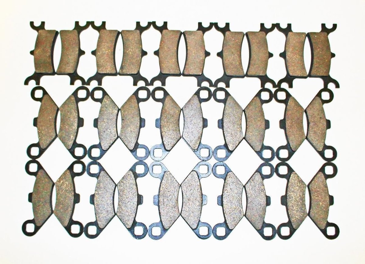 15 Sets 2005 2008 Polaris 500 Scrambler 4x4 Front And Rear Brake Pads Semi Metallic Compound For General Use Riding