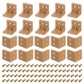 50pcs 90 Degree Plastic Corner Braces 27 3x27x27mm Nylon Shelf Right Angle Brackets With Screws For Cabinets Cupboards Orange 