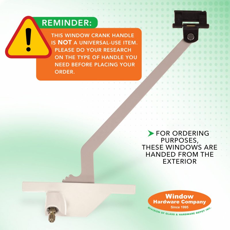 Window Hardware Co Rear-mounted Pivot Shoe 9 1 2 Model 40050a White Left Hand Corrosion Resistant Acetal By Amesburytruth Comes