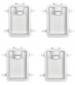 Dundas Jafine Drb4xzw Recessed Dryer Vent Box White Pack Of 4 