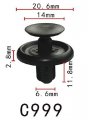 Autobahn88 Dashboard Clip Compatible With Toyota Oem 9046707201 Pack Of 20