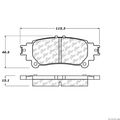 103 13910 Ceramic Disc Brake Pad Set For Rear Car And Truck 1 Pack 