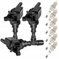Aintier Ignition Coil Coils Iridium Spark Plugs Uf431 For Kia Sorento 2003-2006 3 5l V6