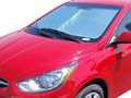 Custom Fit Windshield Sun Shade For Hyundai Accent Hatchback 5d 2012 2013 2014 2015 2016 2017 Silver Series Polyester 