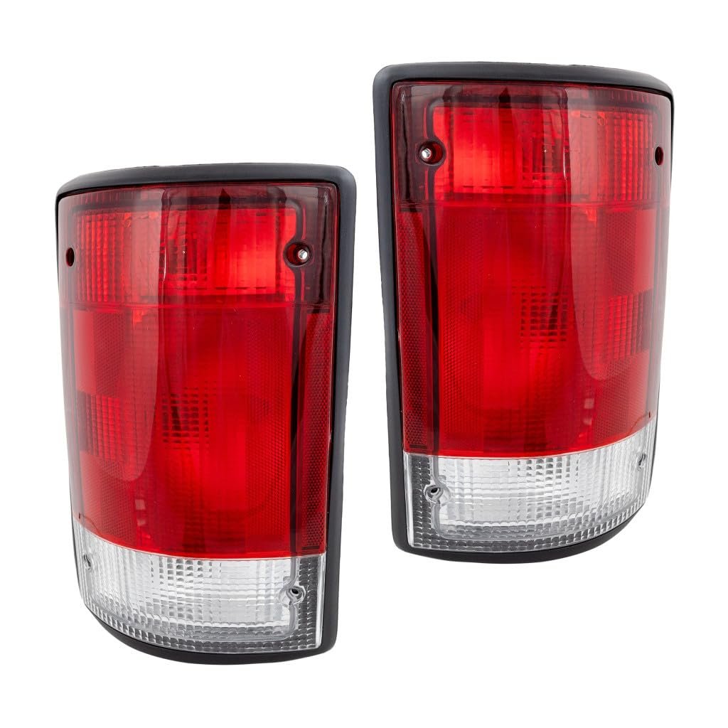 Tail Lights For Ford Excursion 2000 2001 2002 2003 Driver And Passenger Side Pair Red Clear Lens F5uz13404a F5uz13405a