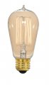 Satco S2413 40 Watt 135 Lumens St19 Incandescent Medium Base Soft White 2700k Vintage Cage Coil Design Light Bulb Dimmable
