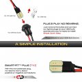 Vipmotoz Amber Led Strip Side Indicator Light Front Fender Turn Signal Lamp For Mercedes-benz Clk W208 C208 Slk R170 Compatible