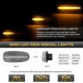 Vipmotoz Amber Led Strip Side Indicator Light Front Fender Turn Signal Lamp For Mercedes-benz Clk W208 C208 Slk R170 Compatible