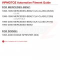 Vipmotoz Amber Led Strip Side Indicator Light Front Fender Turn Signal Lamp For Mercedes-benz Clk W208 C208 Slk R170 Compatible