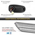 Vipmotoz Amber Led Strip Side Indicator Light Front Fender Turn Signal Lamp For Mercedes-benz Clk W208 C208 Slk R170 Compatible