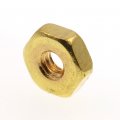 Prime-line Machine Screw Hex Nuts 4-40 Solid Brass 100 Pack 