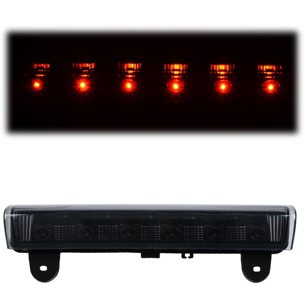 Led 3rd Brake Light For 2000 To 2006 Chevy Suburban Tahoe And Gmc Yukon Xl Denali Smoke Lens Black Housing Dot Type Rear Upper