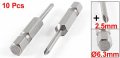 Uxcell 10 Pcs 1 4 Hex Shank 2 5mm Bit Ph0 Phillips Screwdriver Bits 50mm Long
