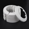 Uxcell Pipe Cover Decoration 75mm Pp Plastic Escutcheon Water Drain Line White 10pcs