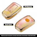 Uxcell Car Key Fob Cover 4 Button Remote Case Orange For Lexus Es350 Rx Gs Ls Nx Rs Gx Lx Rc Lc