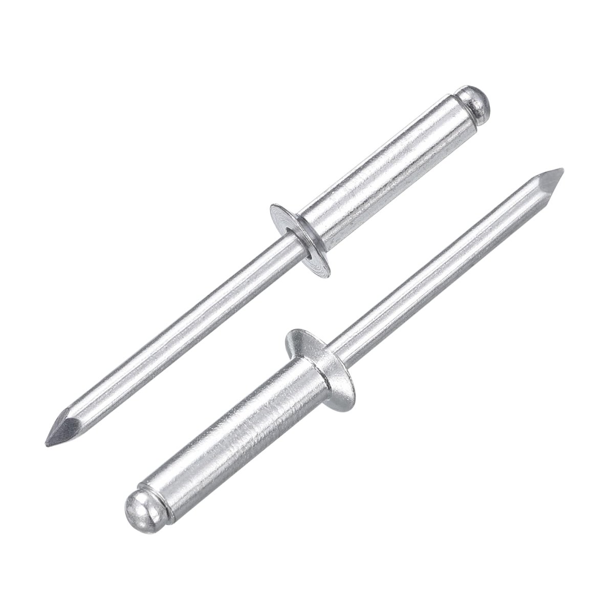 100pcs 3 16 In X 4 Aluminum Blind Rivets Countersunk Head Long Split With Steel Mandrel For Metal Furniture And Automotive