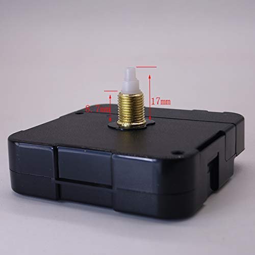 Clock Parts Deewish Quartz Movements Replacement Mechanism With Hand Diy Dimensions 565616 3mm Shaft Length 8-31mm 17 Mm Black