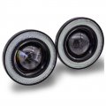 White Led Halo Fog Lamps Lights For Cervini 2005-2009 Ford Mustang Body Kit
