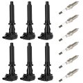 Ignition Coils 2013-2020 For Land Rover Range 5 0l V8 2018-2020 Velar 3 V6 3-pins Uf730 With 6 Iridium Spark Plugs Pcs