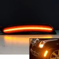 Cts Ats Amber Led Front Side Marker Lamps Replacement For 2014-2020 Cadillac 2015-2020 Ats Smoked Lens Turn Singal Lights Kits 