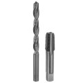 Tap And Drill Bit Set 1pcs 1 8-27 Npt Straight Flute Thread Screw Taps 8 3mm Twist Bits Black Oxide Hss-6542 Tapping Threading 