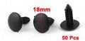 Uxcell 50 Pcs 6 8mm Hole 18mm Head Plastic Rivet Fastener Expanding Screw