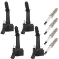 Ocpty 4 Ignition Coils With Iridium Spark Plugs Compatible 2016-29 For Buick Encore 1 4l L4 2016-2022 Chevrolet Malibu 1 5l And 