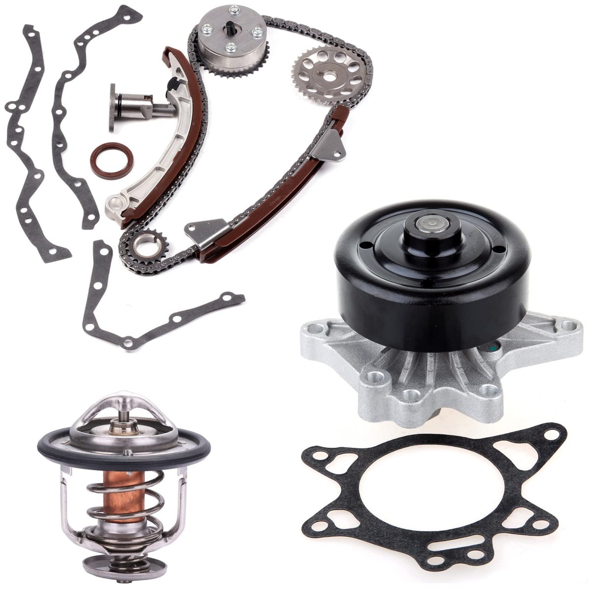 Timing Chain Kit Water Pump Thermostat Housing Assembly Sets 13523-0d010 13521-0d010 Wp-91980 Fits For Toyota Celica Corolla