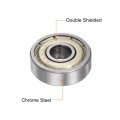 25pcs 625zz Deep Groove Ball Bearings 5mm Bore 16mm Od Thick Carbon Steel Double Shielded Abec3 Z1 Bearing For Motors
