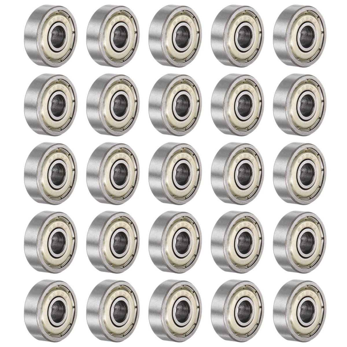 25pcs 625zz Deep Groove Ball Bearings 5mm Bore 16mm Od Thick Carbon Steel Double Shielded Abec3 Z1 Bearing For Motors