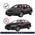 Spieg Ho1321261 Passenger Side Mirror Replacement For Honda Civic 2012 2013 Power Adjusted Non-heated Manual Fold Paintable