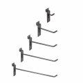 Only Hangers Commercial Grade Chrome Slatwall Hooks Combo Pack Of 25 Assorted Size Peg For 5 Each 1 4 6 8 And 10 