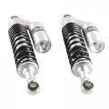 Gzyf 320mm Universal Shock Absorbers Rear Suspension For Honda Suzuki Kawasaki Yamaha Go Kart Atv Dirt Bikes Silver Black 