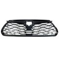 Front Bumper Hood Grille Upper Black Mesh Style Replacement For Toyota Highlander 2020 2021 2022 