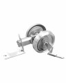 Silver Pocket Door Lock With Key And 2 3 8 60mm Backset Satin Brushed Nickel Hardware Latch Round Knob Sliding For Barn Ring