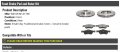 Front Ceramic Brake Pads And Rotor Kit Compatible With 2009-2012 Ford Escape
