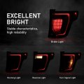 Right Rear Brake Tail Light Assembly With Wiring Harness And Bulb For Ford Explorer 2016-2019 Fb5z13404g Fo2801250 Red Polished