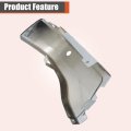 Chrome Rear Bumper End Cap Passenger Side Face Bars Replacement For Ranger 2019-2023 With Park Assist Sensors Hole