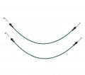 Inner Front Driver Left Door Handle Cable Set Of 2 For 2004 2009 Kia Spectra 81371-2f000 