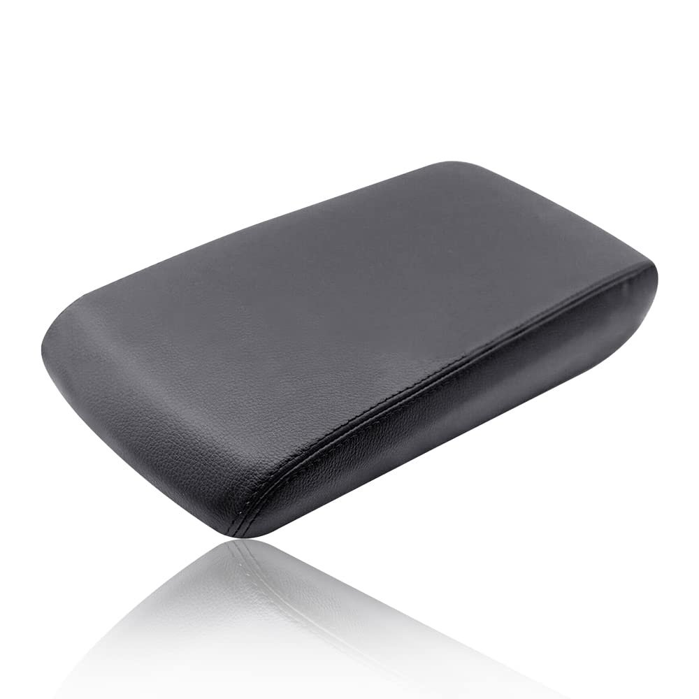 Center Console Armrest Lid Cover For Dodge Charger 2008 2009 2010 Black Microfiber Leather Protective