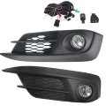 Left And Right Fog Lights Replacement For Civic 2-door 4-door 2016-2018 Light Lamp Clear Lens With Wiring Kit 33900-tba-a01 