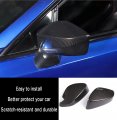 Keleimai Car Accessories Fit For Subaru Brz Toyota 86 2012-2020 Side Rear View Mirror Decoration Cap Cover Trim Carbon Fiber
