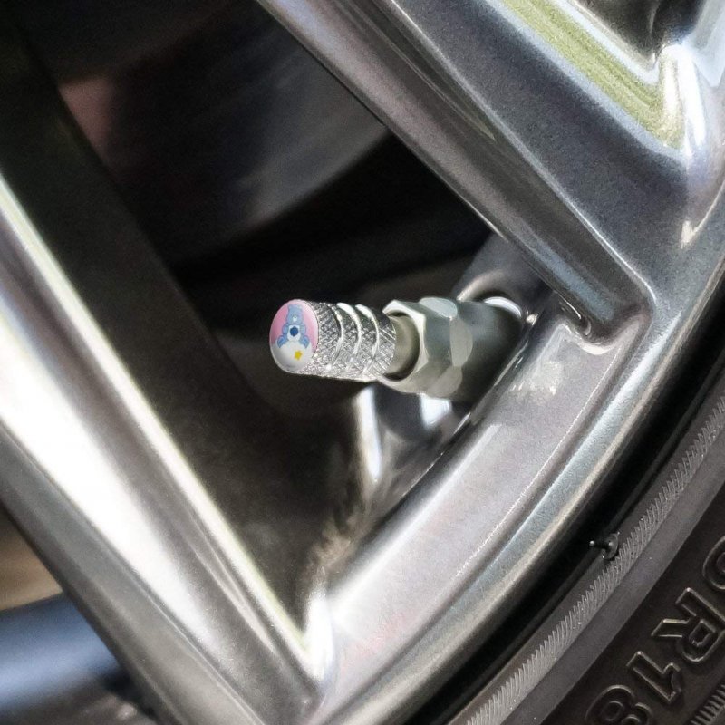 Care Bears Grumpy Bear Aluminum Valve Stem Caps 4 Piece Set For Cars Trucks And Vans Tire Rim Wheel Air Covers 0 55 In Tall