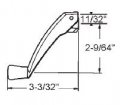 Folding Window Operator Handle For Truth Hardware Beige 11 32 In Spline Size Metal Replacement