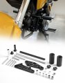Kemimoto Frame Sliders Compatible With Grom 2022 2023 2024 Crash Protection For Not Cut Kit Black Slider Caps