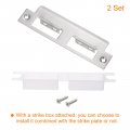 Uxcell Door Strike Plate 2pcs 145mm X 40mm 201 Stainless Steel Latch Deadbolt For Frame Jamb Silver